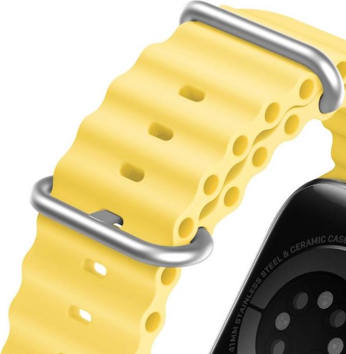 Actual product image Dux Ducis Strap Watch Strap 8 / 7 / 6 / 5 / 4 / 3 / 2 / SE (41 / 40 / 38mm) Silicone Band Bracelet Y (38 mm, 40 mm, 41 mm, Silicone (liquid), Stainless steel)