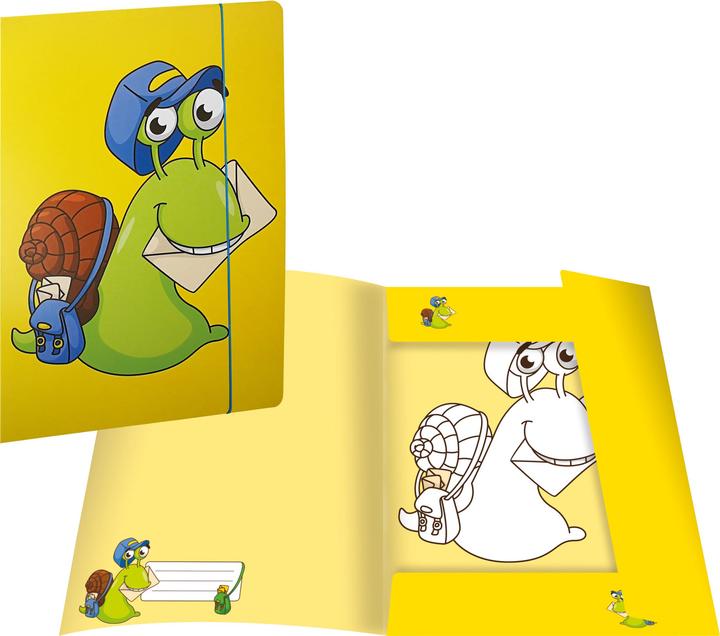 Immagine prodotto Magni 46330 - Cartella postale "Snail mail" 240 x 330 mm, DIN A4, con chiusura elastica, 1 pz. (A4, 1x)