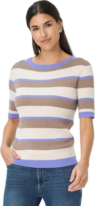 Actual product image BRAX Lynn Short Merino Viscose Rib Pullover (34)