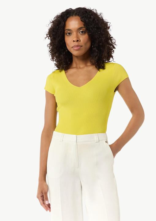 Actual product image Comma Strickpullover Geripptes Stricktop im Skinny Fit (46)