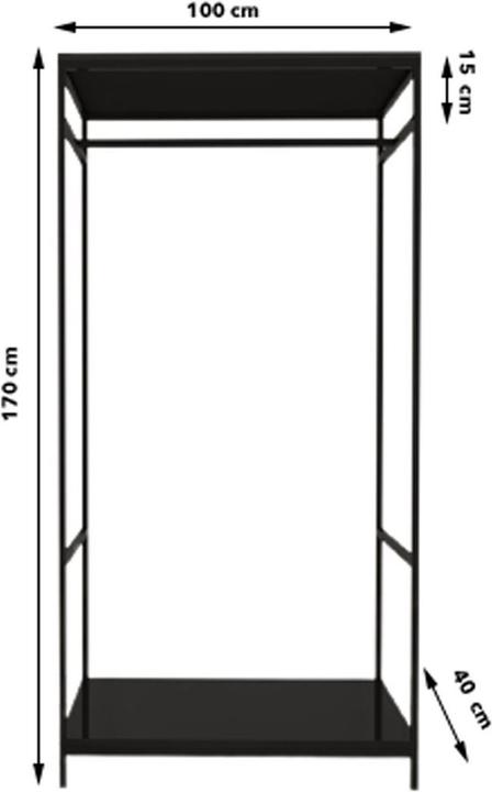 Actual product image Kalune Design Judson (100 x 40 x 170 cm)