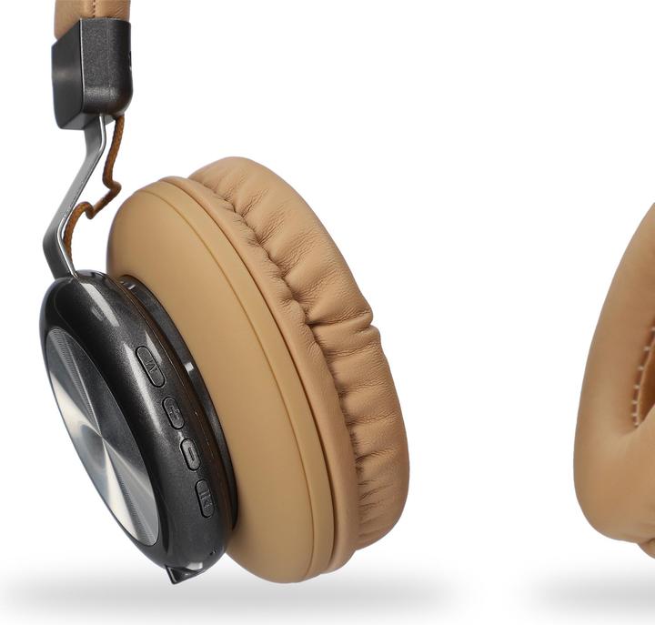 Actual product image KSIX Retro2 Stereo Earphones Brown (6 h, Wireless)