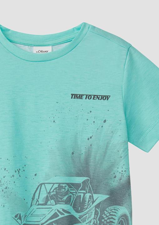 Produktbild S.Oliver T-Shirt T-Shirt aus Baumwollmix mit Frontprint (116, 122)