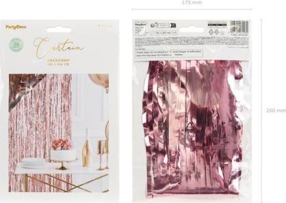 Produktbild NoName Partyvorhang Roségold 100x200cm