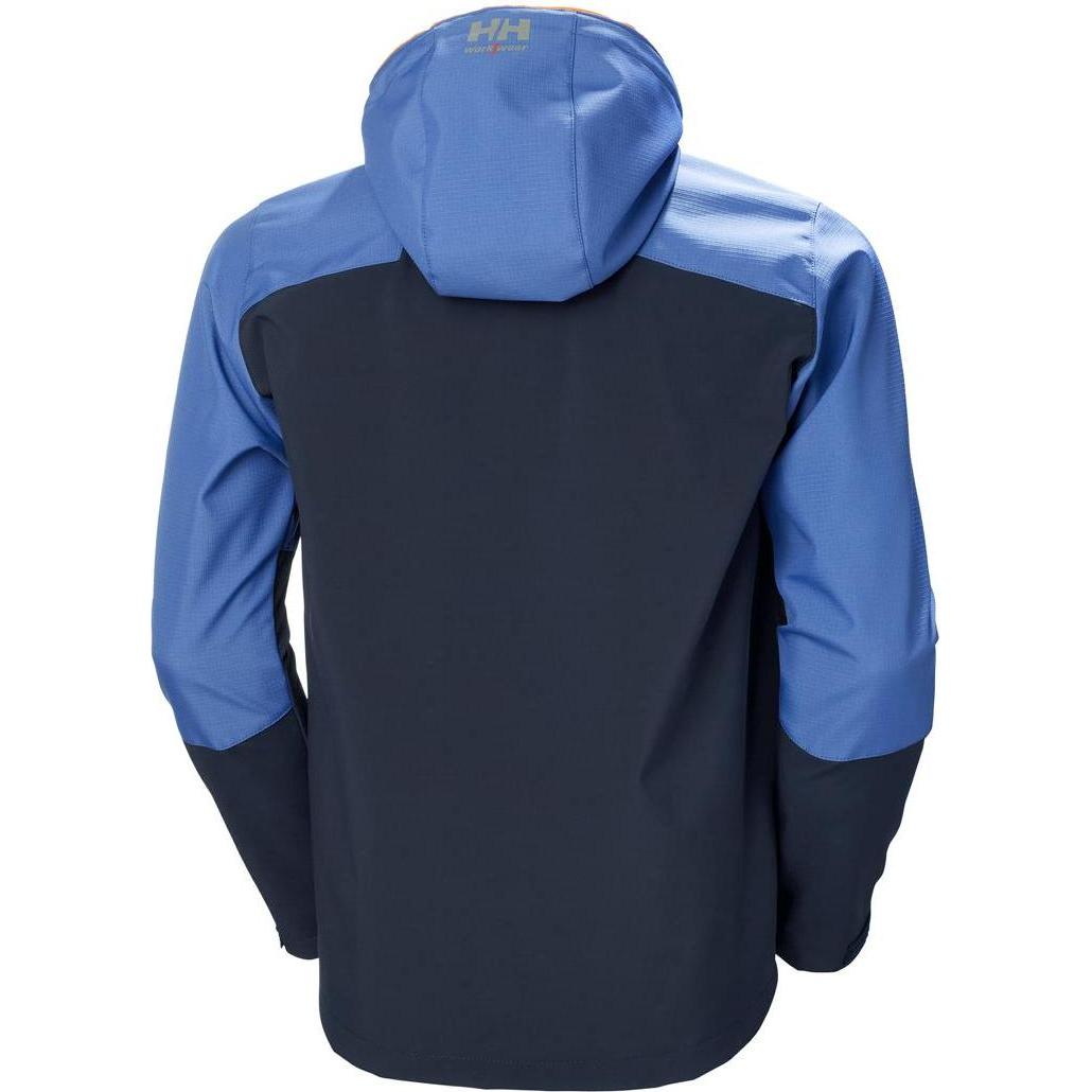 Thumbnail - Helly Hansen Workwear, Arbeitsjacke, Striukė HELLY HANSEN Oxford Softshell, šviesiai mėlyna 2XL (XXL)