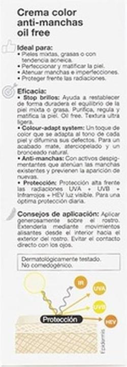 Actual product image Bella Aurora CC CREAM anti-manchas oil free SPF50 30ml (30 ml)