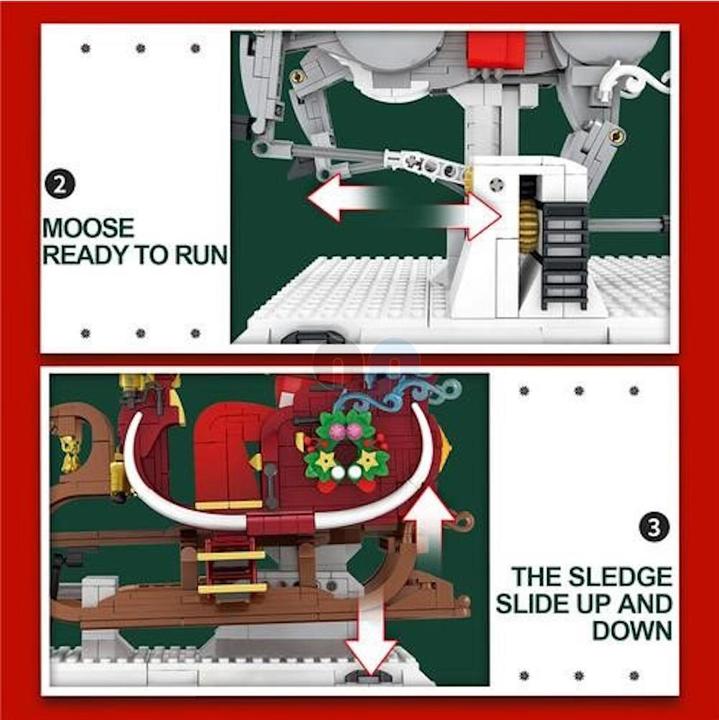 Actual product image ReoBrix Christmas sleigh