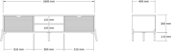 Actual product image Hanah Home Miley (160 x 40 x 41 cm)
