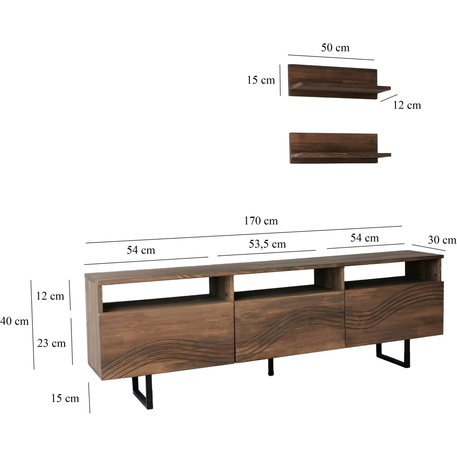 Thumbnail - Skye Decor, TV Möbel, Sam (170 x 30 x 40 cm)