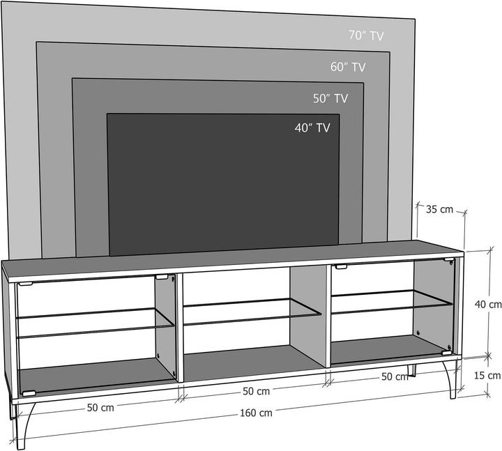 Produktbild Skye Decor Sina (160 x 35 x 55 cm)