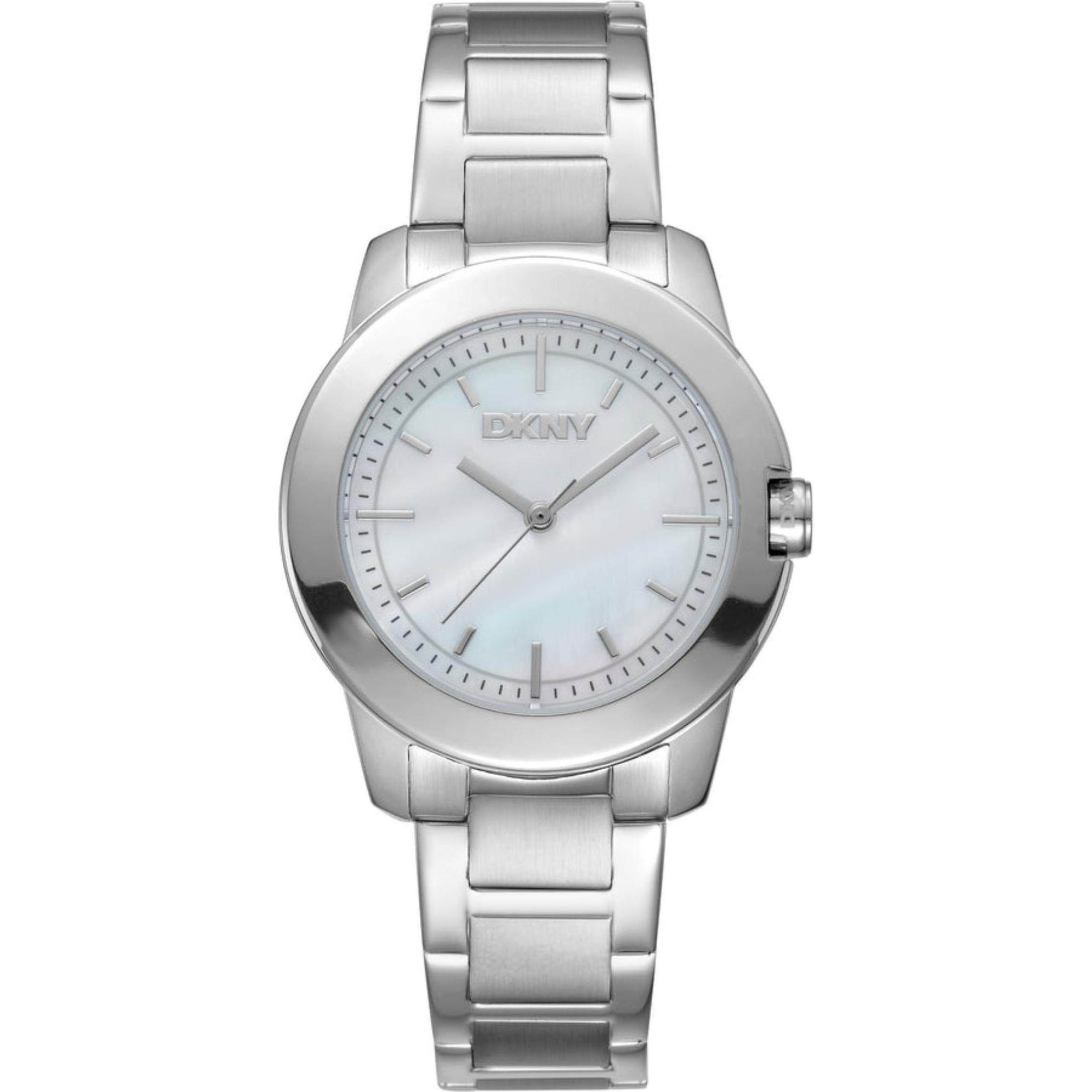 DKNY, Armbanduhr, Park Ave Midi Damenuhr, Silber
