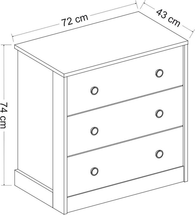 Image du produit Homitis Tinsley (72 x 42 x 74 cm)