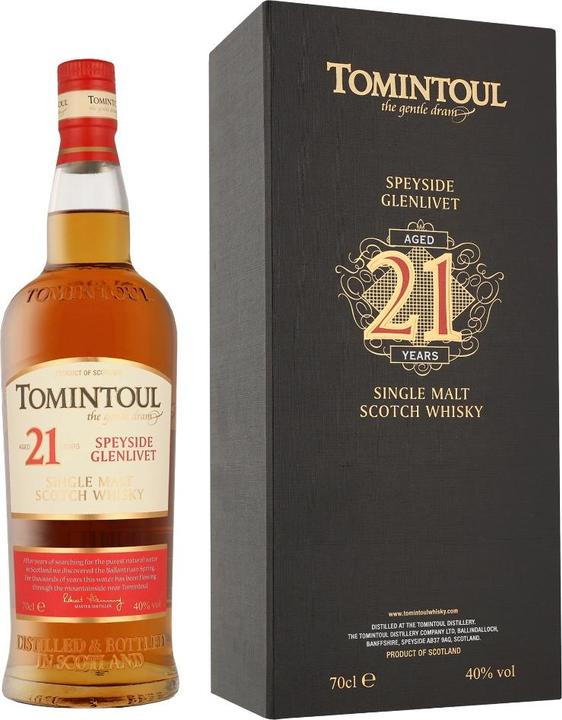 Immagine prodotto Tomintoul Whisky scozzese single malt invecchiato di 21 anni (Single Malt)