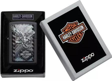 Actual product image Zippo Harley-Davidson Black Iron Eagle