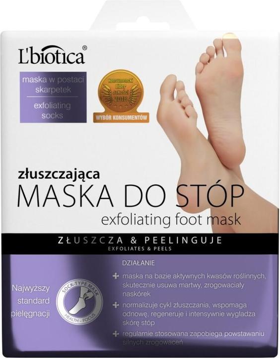 L´Biotica Voetmasker Exfoliërend