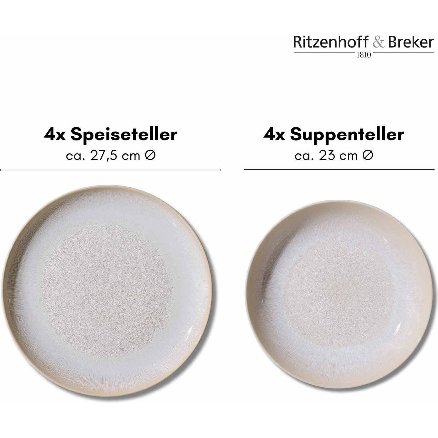 Thumbnail - Ritzenhoff & Breker, Geschirrset, Laredo (8 Stück)