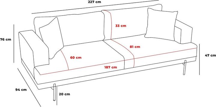 Produktbild Atelier del Sofa Oliver (3-Sitzer)