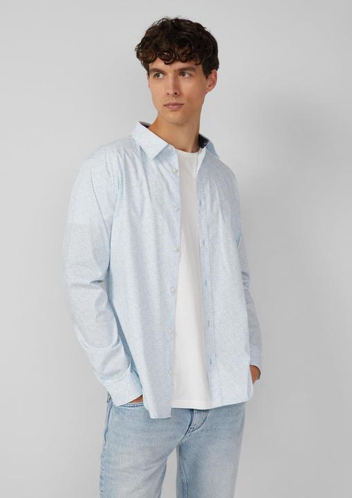 Immagine prodotto s.Oliver Hemd Slim Fit: Baumwollhemd mit All-over-Print (M)