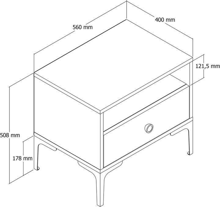 Immagine prodotto Hanah Home Sariyah (56 x 40 x 50.80 cm)