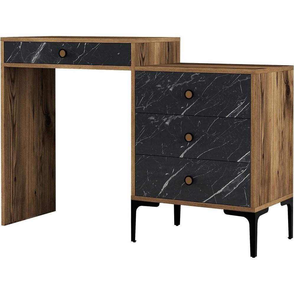 Hanah Home, Schminktisch, Agathe (124 x 40 x 85 cm)