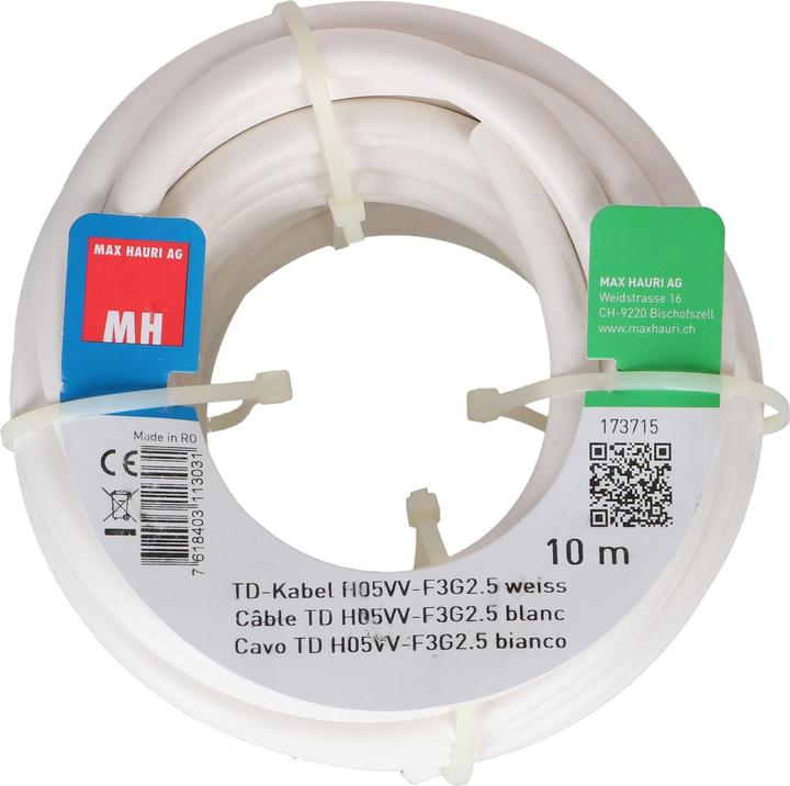 Image du produit Max Hauri Câble TD H05VV-F3G2.5 (10 m)