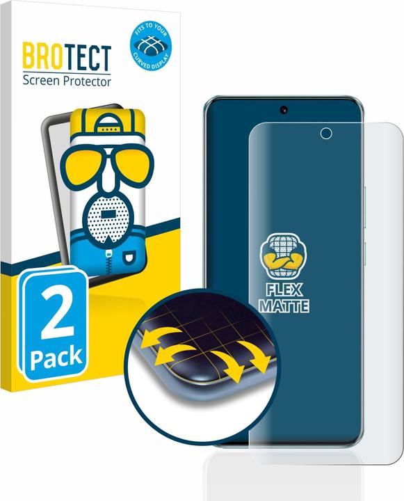 Produktbild BROTECT Full-Cover Displayschutz Matt (2 Stück, LG L90)