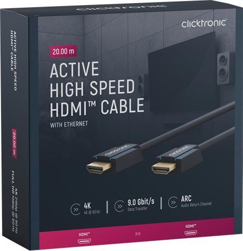 Image du produit clicktronic HDMI (Typ A) — HDMI (Typ A) (20 m, HDMI, 2.2)