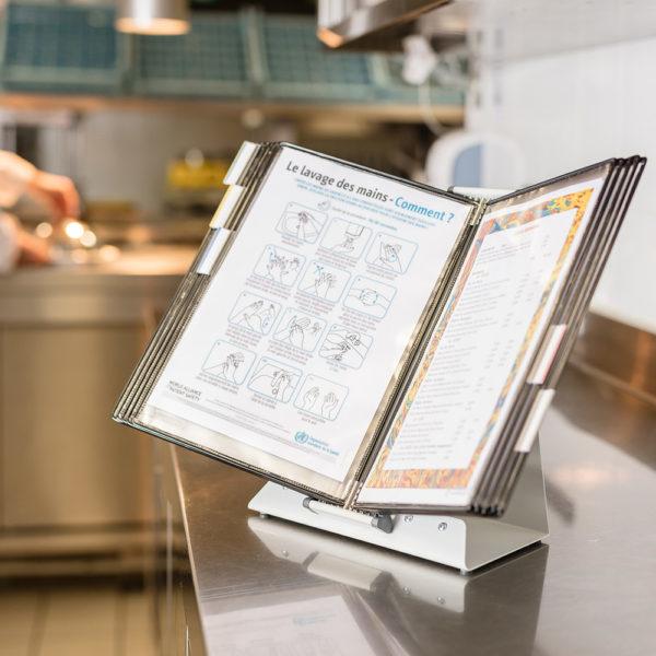 Actual product image Tarifold Display panel system complete with 20 rotating pockets