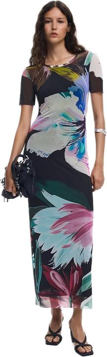 Desigual Watercolor Floral Fitted Dress (XS)