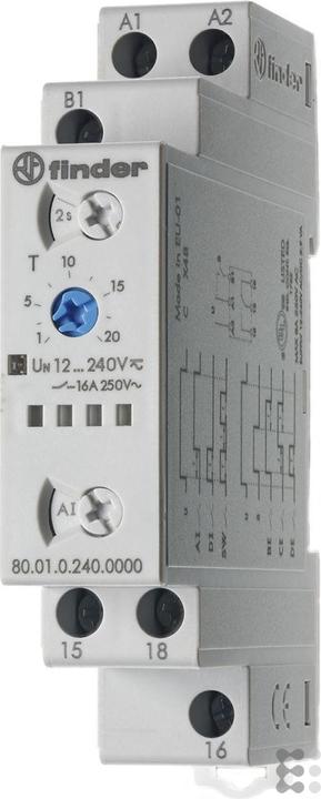 Finder Relais temporisé multifonction type 80.01