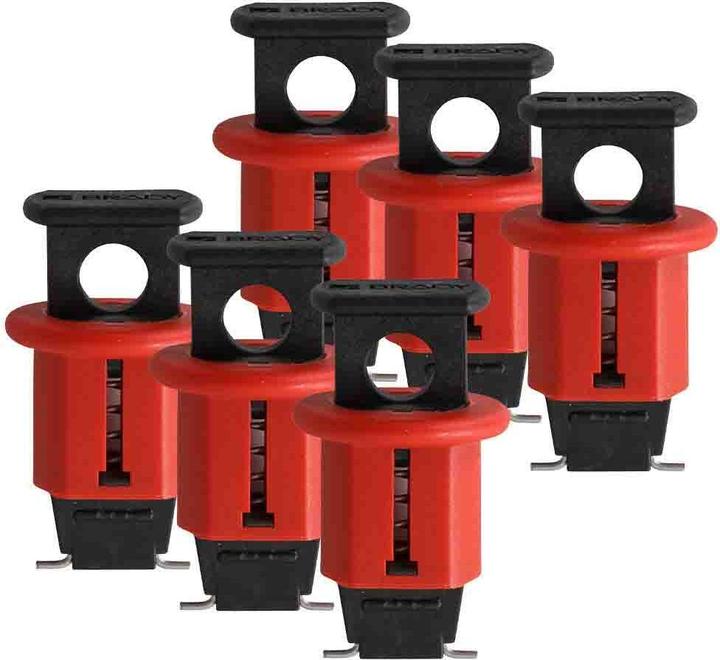 Productafbeelding Brady Miniatuurvergrendelingssysteem voor vermogensschakelaars, type POS (Pin-Out Standard)