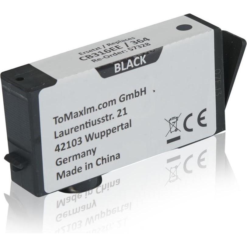 Inkadoo, Druckerpatrone, Druckerpatronen kompatibel zu HP CB316EE / 364 XL Tintenpatrone, schwarz Schwarz (Y)