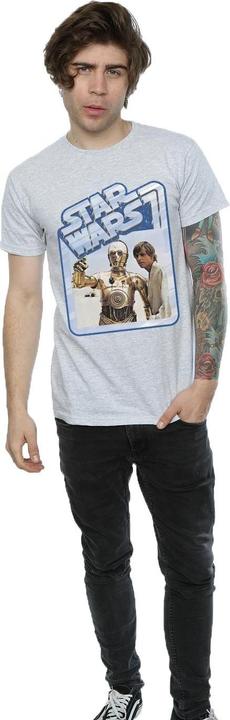 Actual product image Star Wars Mens Luke Skywalker And C-3PO T-Shirt (L)