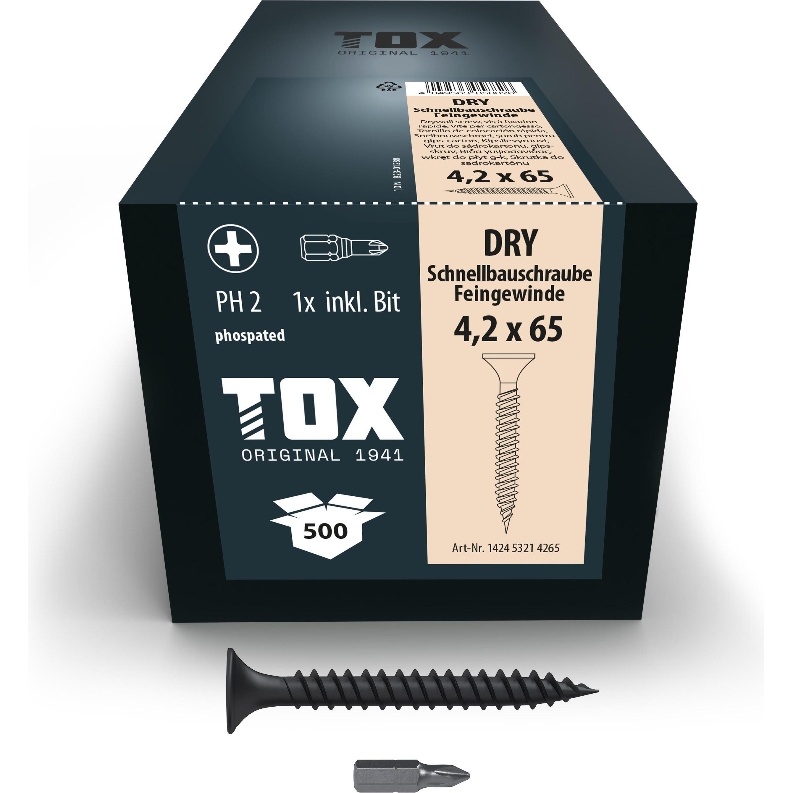 Thumbnail - Tox, Schrauben, DRY 4,2 x 65 FG (500 Stk.) (500 Schrauben pro Stück)