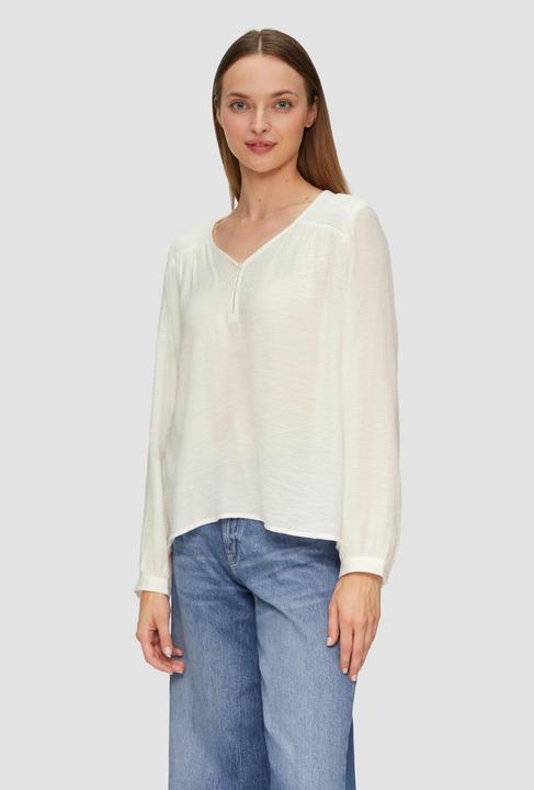Produktbild S.Oliver Bluse Strukturierte Bluse aus Viskosemix mit Smok Details (48)