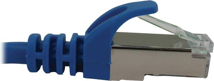 Actual product image Eaton Cat6a 10G Snagless Shielded Slim STP Ethernet Cable RJ45m/M PoE Blue 15 ft. 4.6m (U/FTP, CAT6a, 4.60 m)