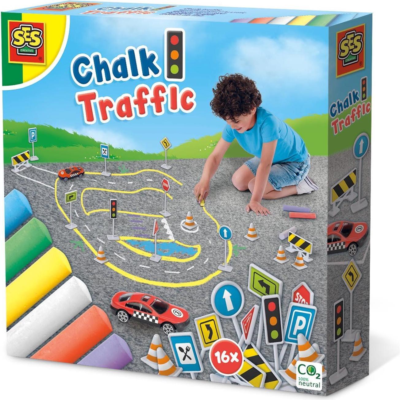 Thumbnail - Ses, Malstifte, Sidewalk Chalk Traffic (Mehrfarbig, Multicolor, 6 x)