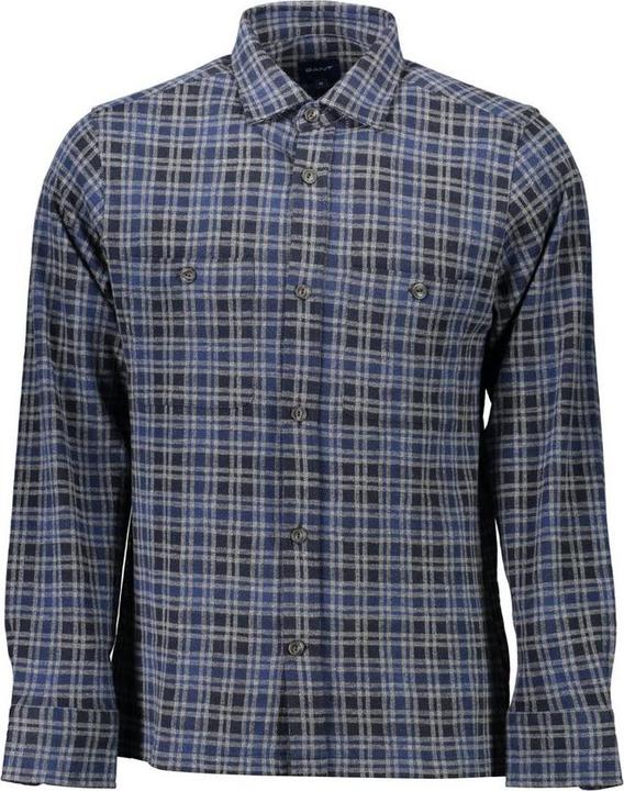 Actual product image GANT Blu Cotton Mens Shirt (M)