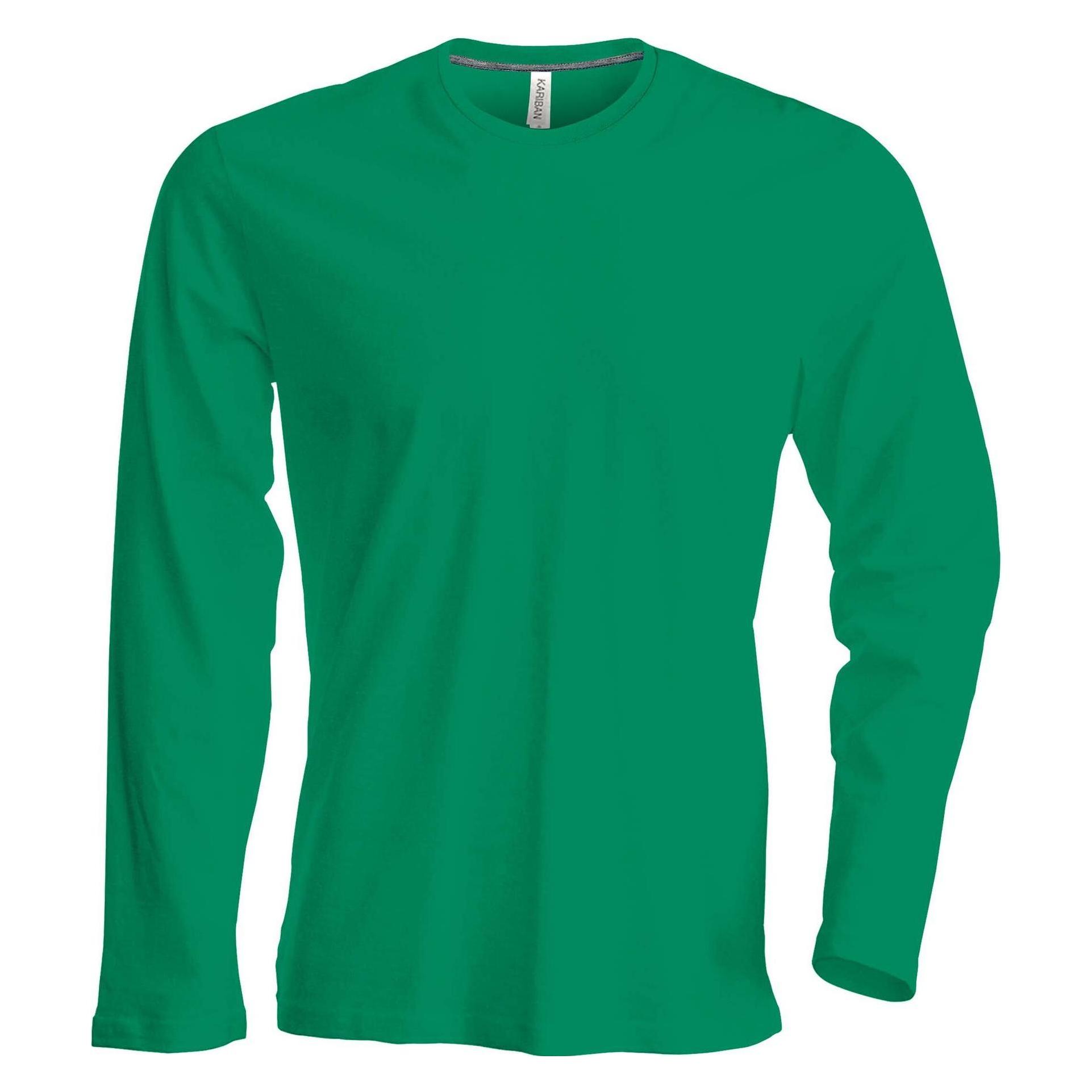 Kariban, Herren, Shirts, Col Rond, Grün, (3XL)