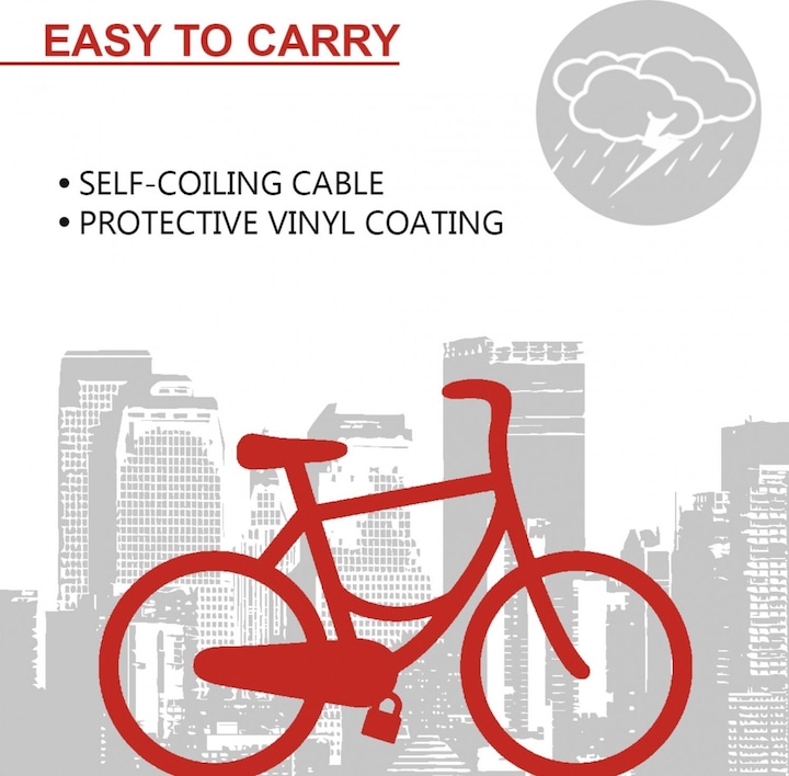 Actual product image Master Lock Spiral lock 8126EURDPRO (180 cm)