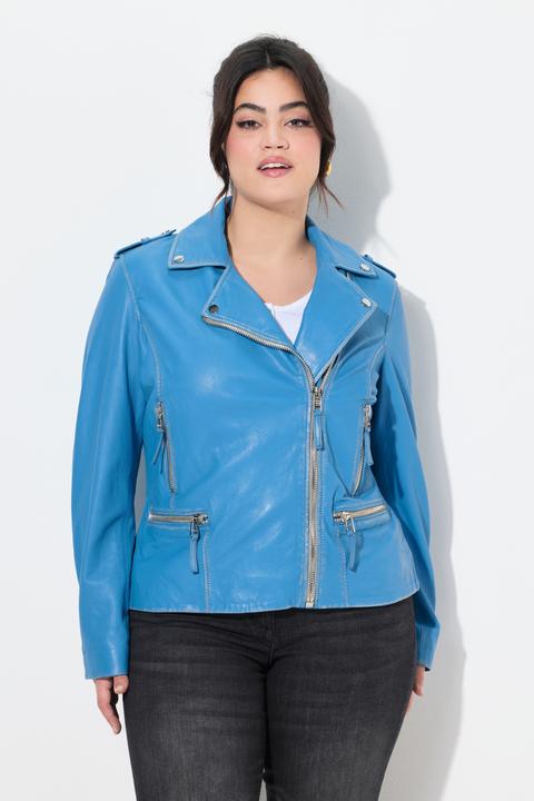 Produktbild Angel of Style Leder-Bikerjacke, echtes Leder, Farbe, Langarm (54)