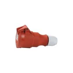 Fix-Pro, Steckdose, CEE Forlaengerled H6 400V 32A 5 polet, rød Multigrip kabelaflastning, skrue IP44 Polyamid