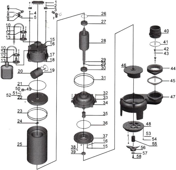 Produktbild Wiltec Schmutzwasserpumpe Schwimmerschalter Häcksler 31200 L/h 2200 W Eintauchtiefe 5 m (Schmutzwasserpumpe)