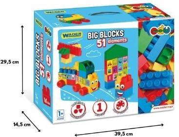 Produktbild Wader Big BlocksSpielbausteine 51 Elemente