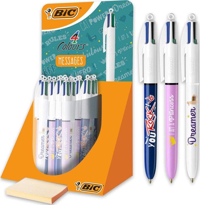 Immagine prodotto Bic Penna a sfera 4Colori 964904 MESSAGGI 30 pezzi (Multicolore, 30x)