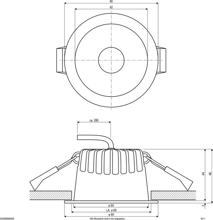 Produktbild EVN-Lichttechnik LED-Downlight (510 lm)