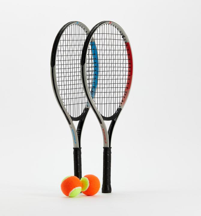 Produktbild Decathlon Tennisset Kinder - Essential Jr 21 Zoll, 2 Schläger, 2 Bälle, 1 Hülle (575 g)