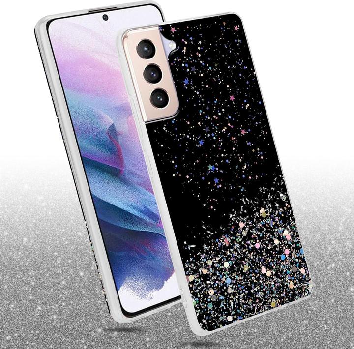 Produktbild Cadorabo TPU Cover funkelnder Glitter (Samsung Galaxy S21+)