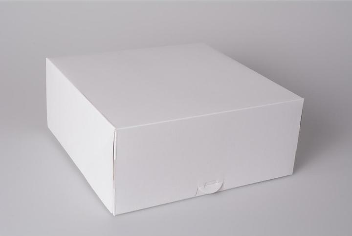 Image du produit Boîte à gâteaux blanche, L 32 x l 32 x H 12 cm