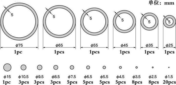Actual product image Master Tools Plastic Circle Board C-set-0.3 mm